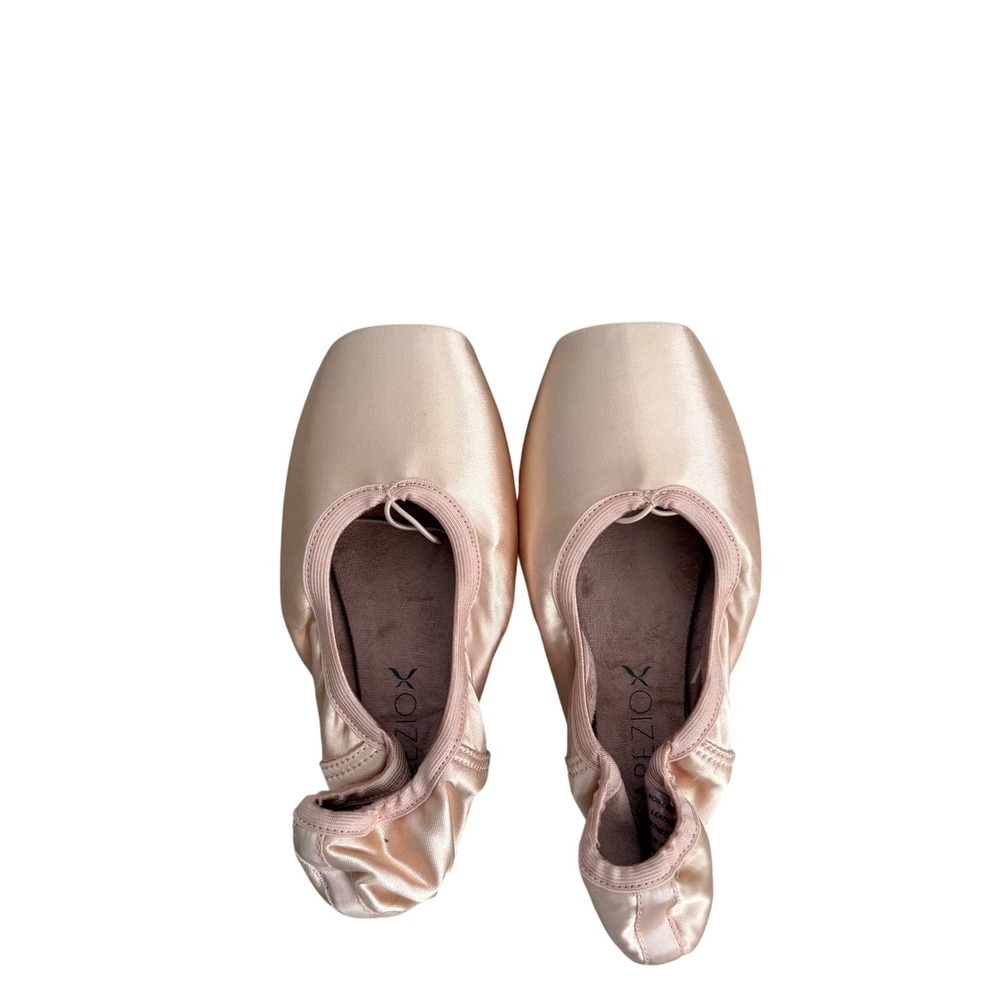 Capezio Airess 1130 Broad Toe Pointe Shoes Petal Pink Satin Size 7N 5.5 Shank